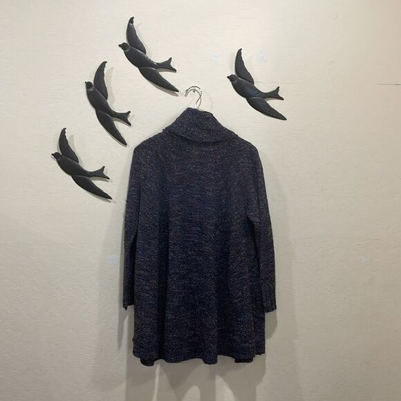 Anthropologie Rosie Neira Marled Collegiate Open Front Cardigan - M - Picture 11 of 15